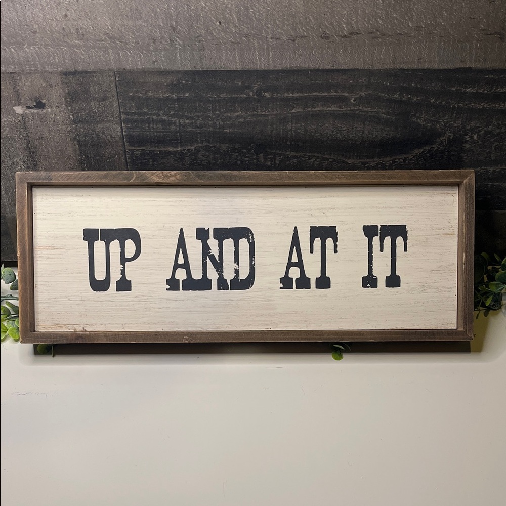 Rustic Wooden Sign Country style